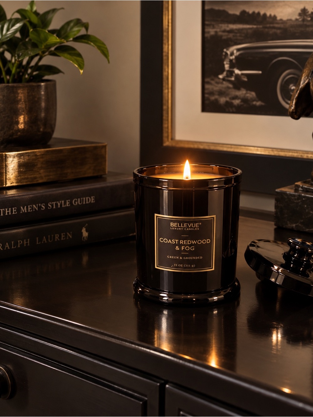 Coast Redwood & Fog Scented Candle -🖤NEW /Jared🖤